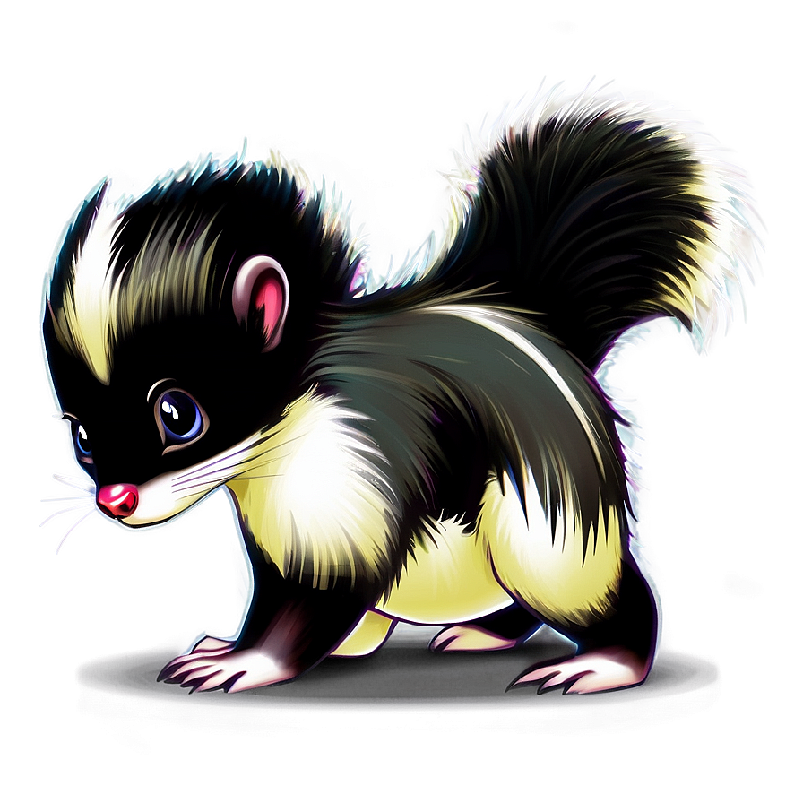 Cute Skunk Character Png Ggf PNG Image