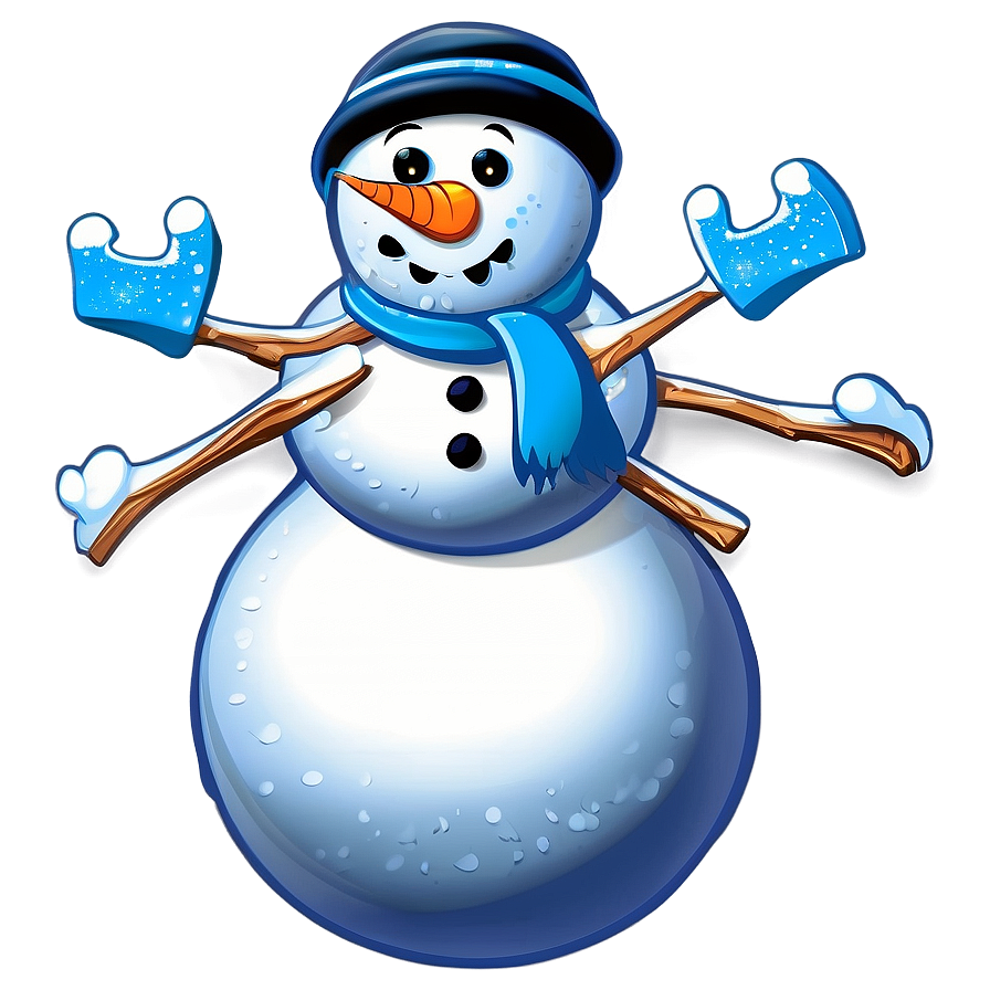 Cute Snowman Cartoon Png Dxl77 PNG Image