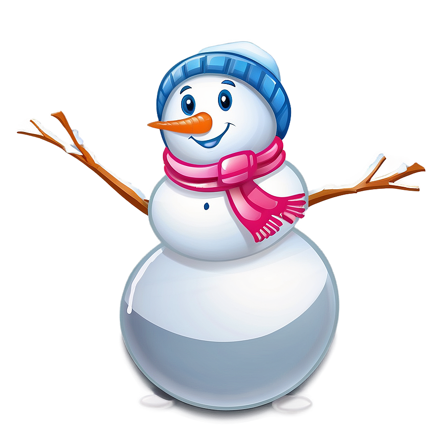 Cute Snowman Cartoon Png Lqj78 PNG Image