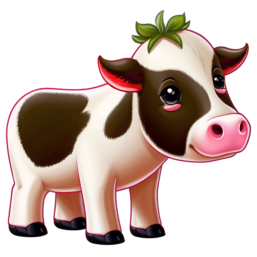 Cute Strawberry Cow Illustration Png 97 PNG Image