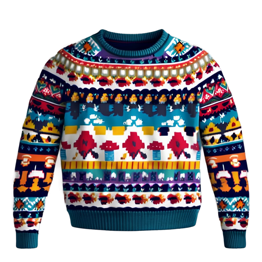 Cute Sweater Pattern Png 06292024 PNG Image