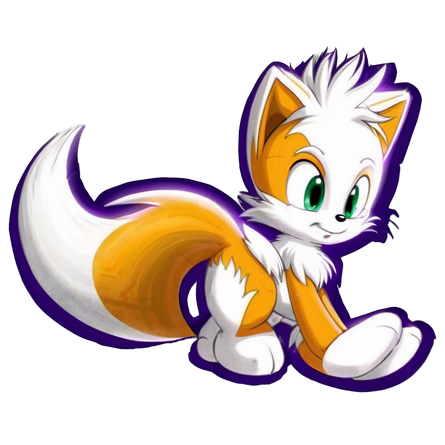 Cute Tails Artwork Png 06112024 PNG Image