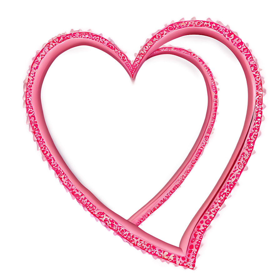 Cute Valentines Day Edging Png Cey PNG Image