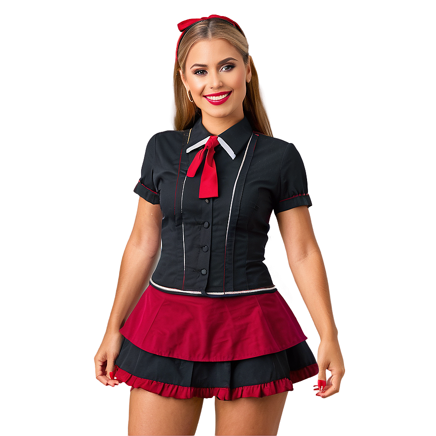 Cute Waitress Outfit Png 06272024 PNG Image