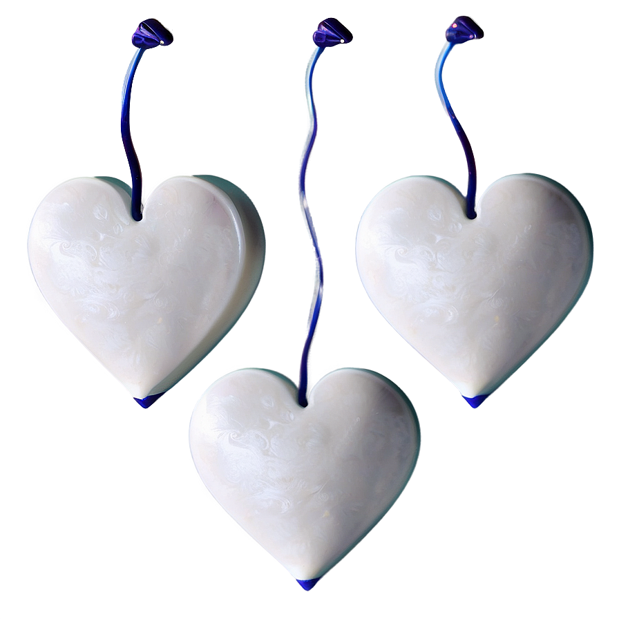 Cute White Hearts Png 06252024 PNG Image