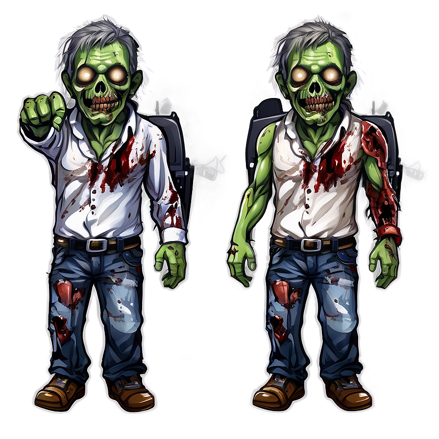 Cute Zombie Mascot Png Rlk PNG Image