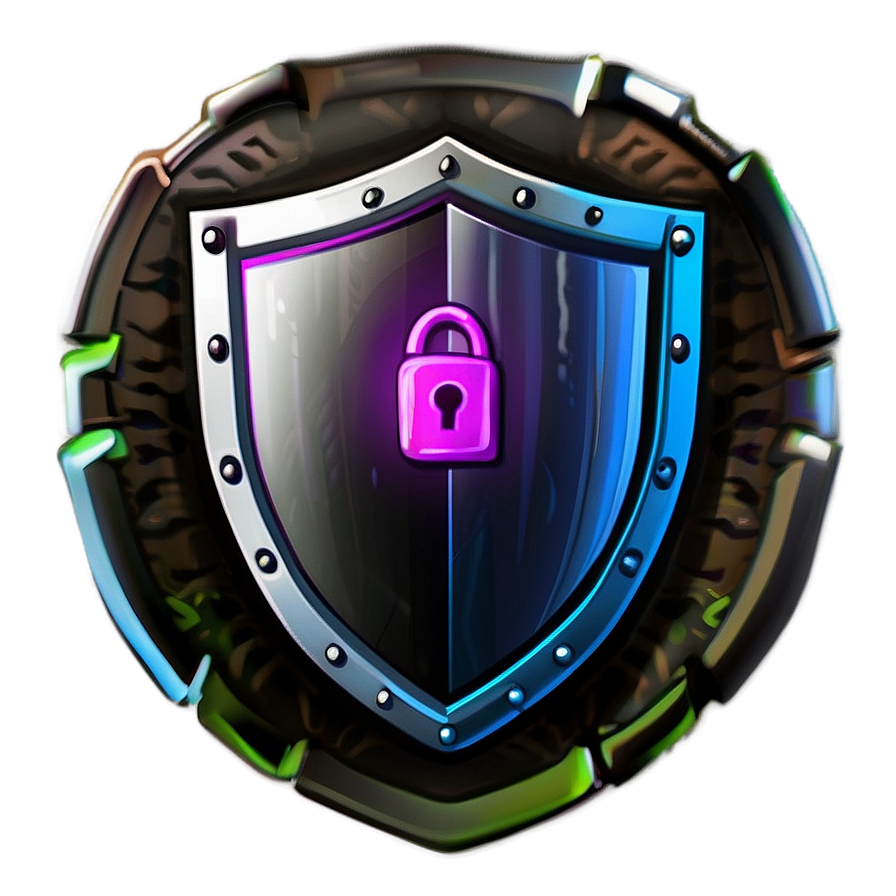 Cyber Security Shield Logo Png Uxx35 PNG Image