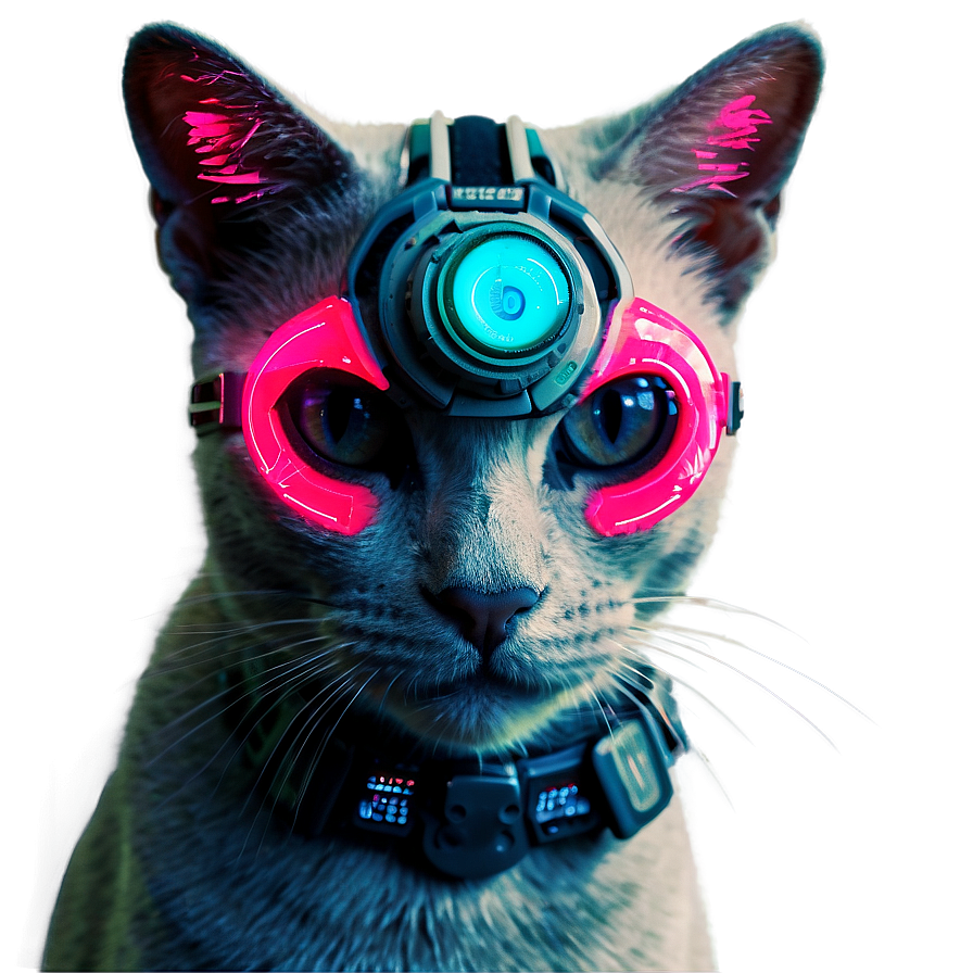 Cyberpunk Cat Filter Png 82 PNG Image