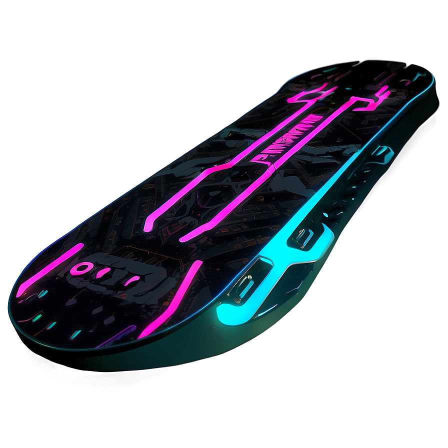 Cyberpunk Skateboard Deck Concept Png Wpb PNG Image