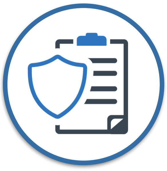 Cybersecurity Clipboard Shield Icon PNG Image