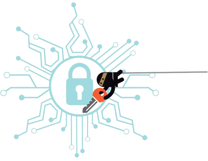 Cybersecurity Concept Artwork PNG Image