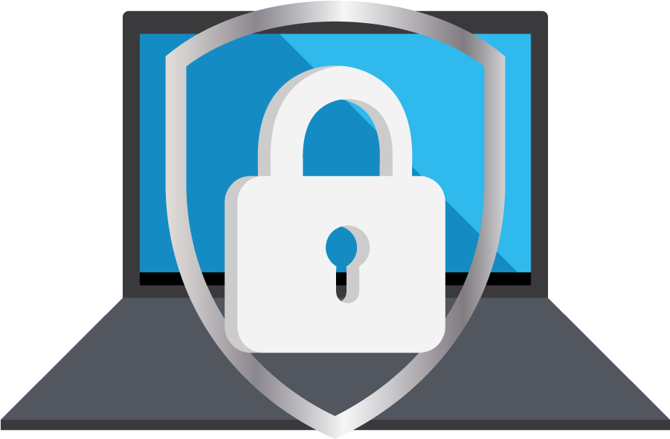 Cybersecurity Shieldand Padlock PNG Image