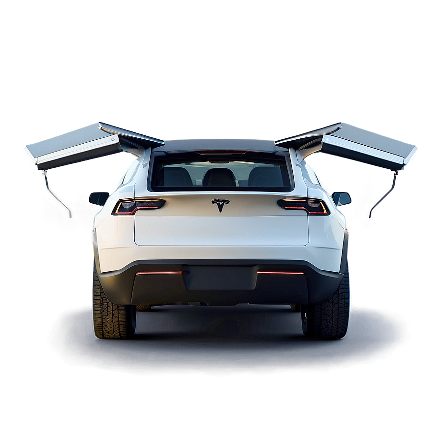 Cybertruck Tesla Rear View Png 06122024 PNG Image