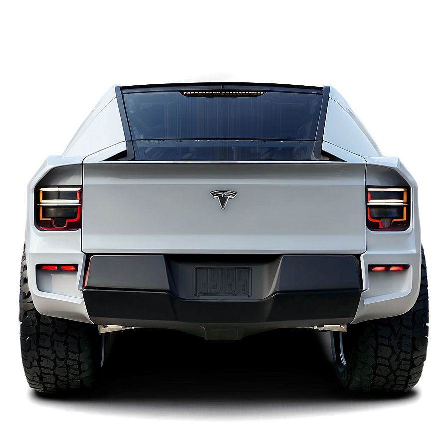 Cybertruck Tesla Rear View Png Nvr57 PNG Image