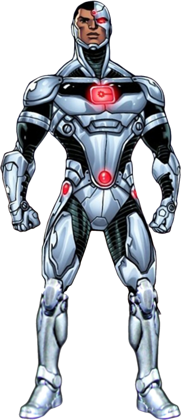 Cyborg Hero Illustration PNG Image