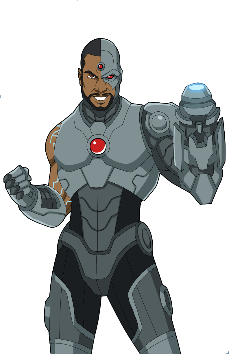 Cyborg Hero Illustration PNG Image