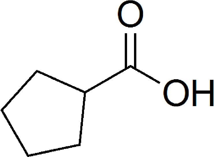 Cyclohexanecarboxylic Acid_ Structure PNG Image