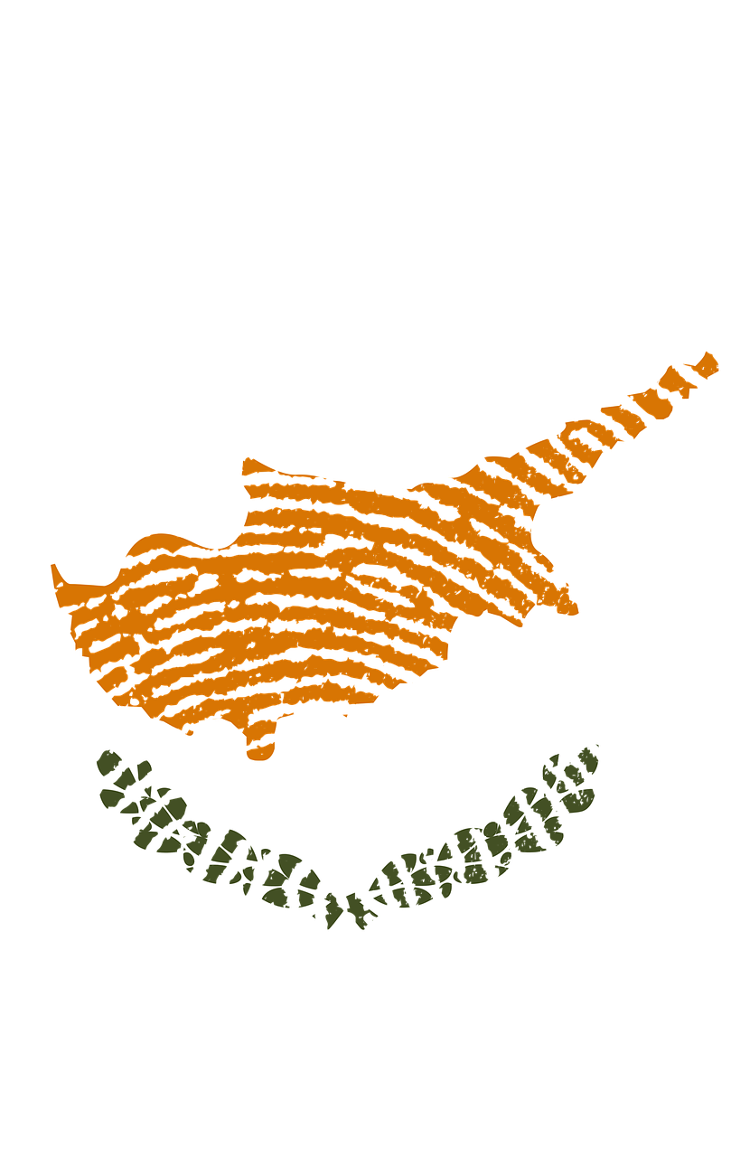 Cyprus Flag Fingerprint Illustration PNG Image