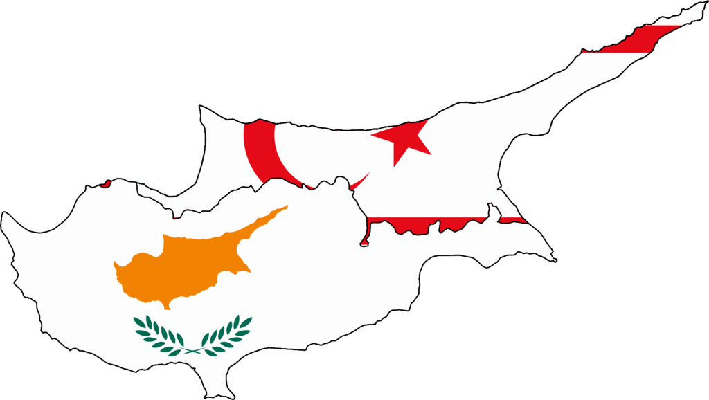 Cyprus Map Division PNG Image