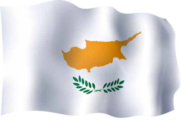 Cyprus National Flag Waving PNG Image