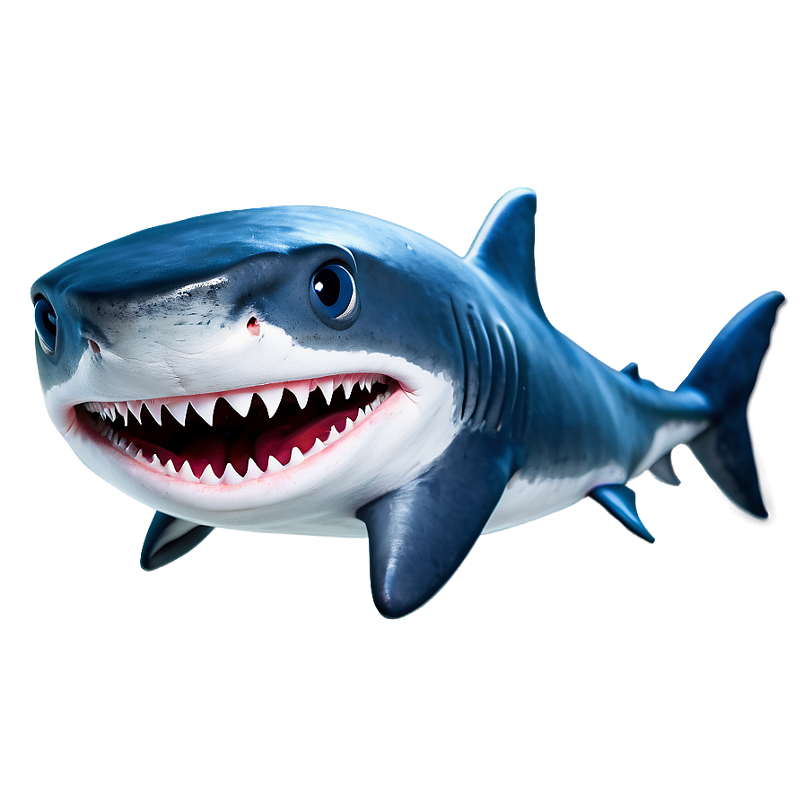 Daddy Shark Cheerful Png Icp PNG Image