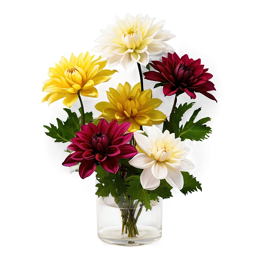 Dahlia Floral Arrangement Png Uld24 PNG Image