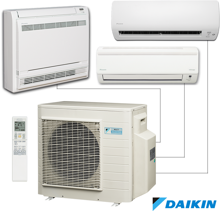 Daikin Split A C Unitswith Remote PNG Image