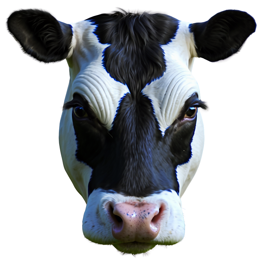 Dairy Cow Head Graphic Png 06212024 PNG Image