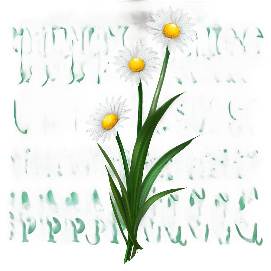 Daisy Artwork Png Vxo PNG Image