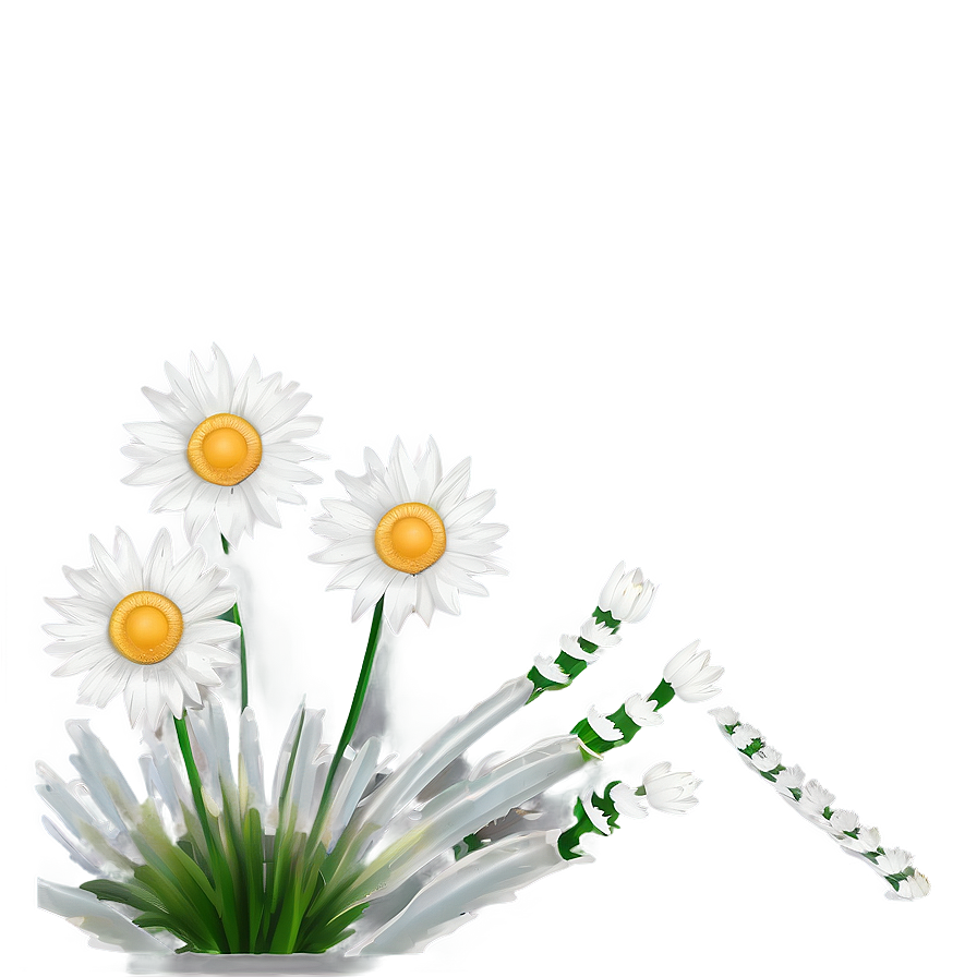 Daisy Flower Line Art Png Pce PNG Image