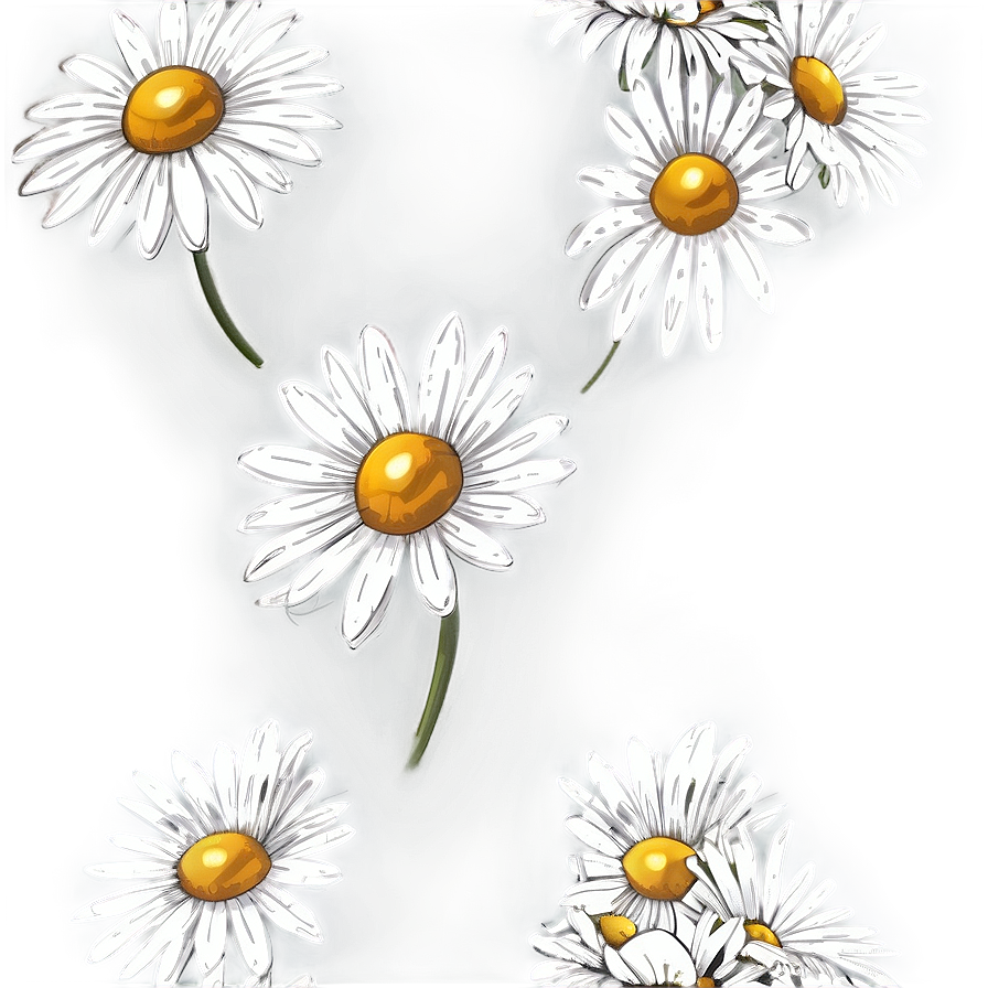 Daisy Sketch Png 24 PNG Image