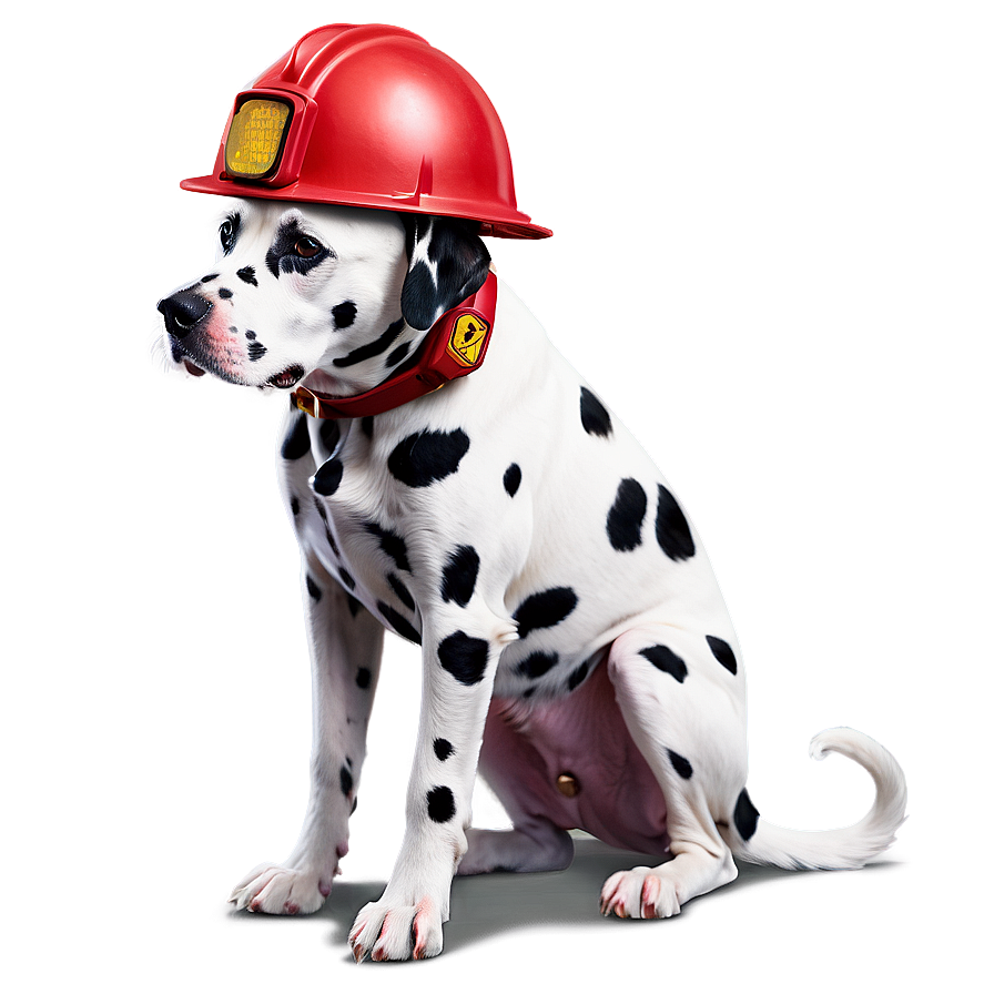 Dalmatian With Fire Helmet Png 80 PNG Image