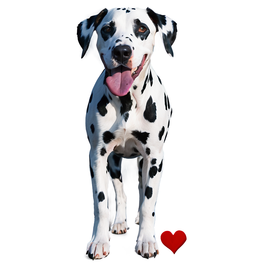 Dalmatian With Heart Spots Png Som32 PNG Image