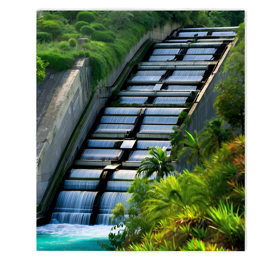 Dam Generating Clean Energy Png 64 PNG Image