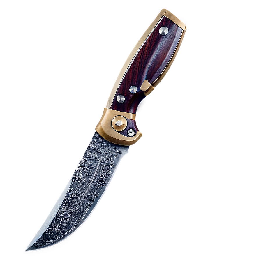 Damascus Knife Png 05042024 PNG Image