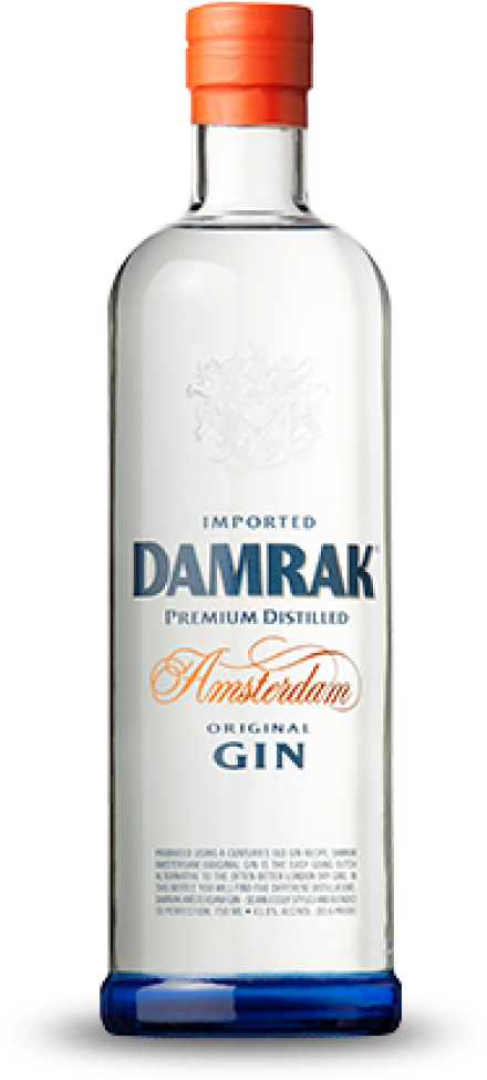 Damrak Amsterdam Original Gin Bottle PNG Image