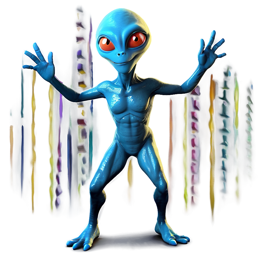 Dancing Alien Cartoon Png Vbs PNG Image