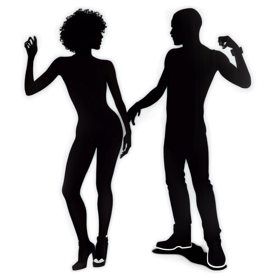 Dancing Disco Silhouettes Png 06202024 PNG Image