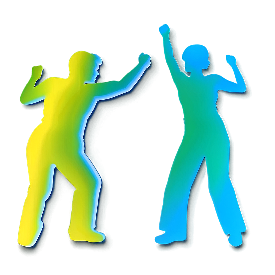 Dancing Disco Silhouettes Png Ohu63 PNG Image