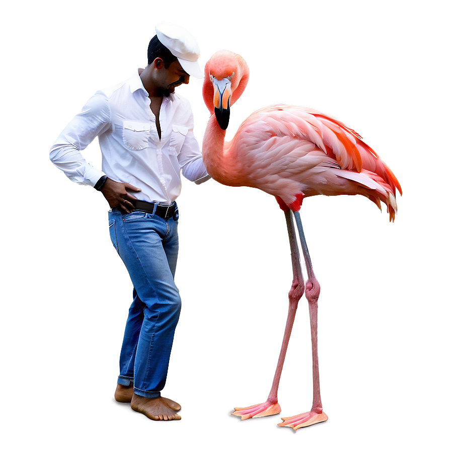 Dancing Flamingo Couple Png Ltm PNG Image