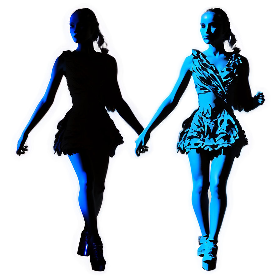 Dancing Girl Silhouette Png Ovj PNG Image