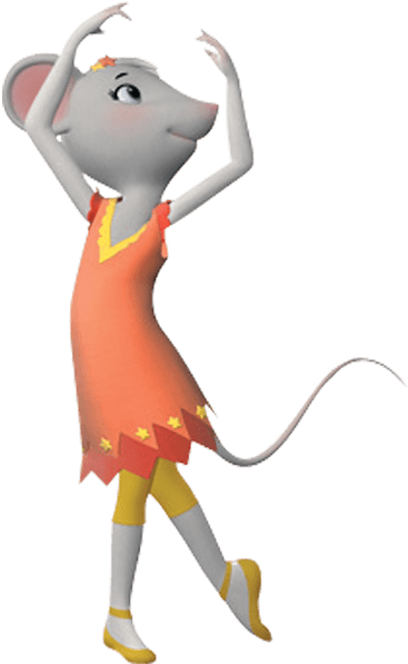 Dancing Mouse Character PNG Image