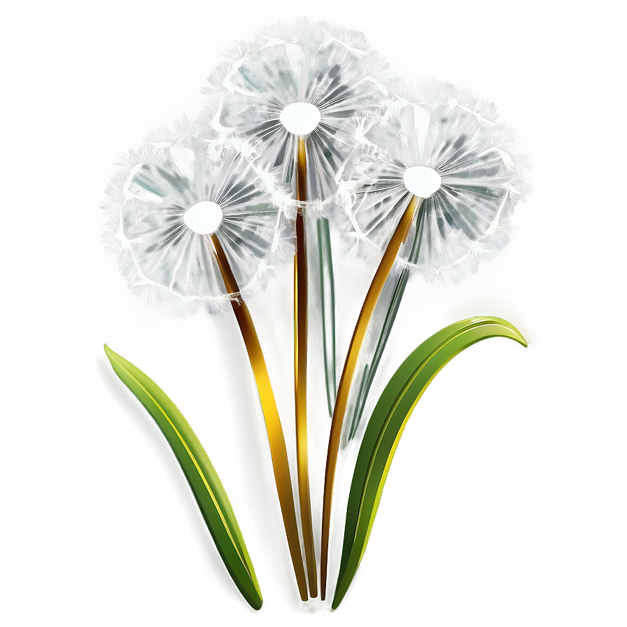 Dandelion Bouquet Art Png 14 PNG Image