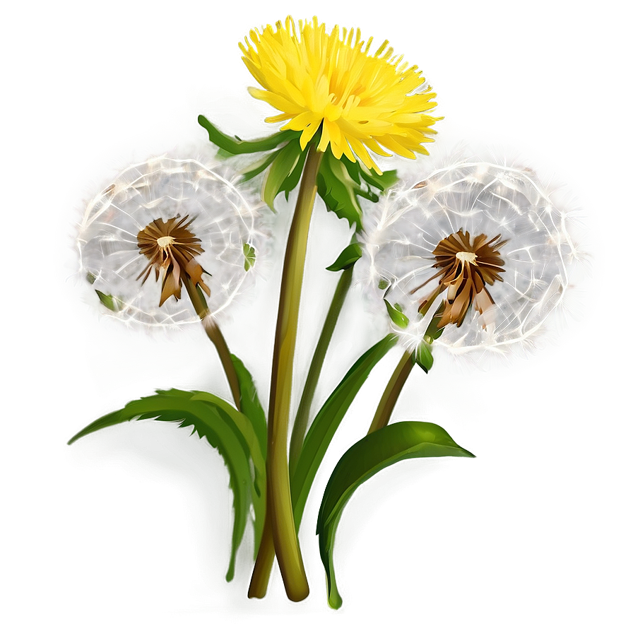 Dandelion Bouquet Png Nhq PNG Image