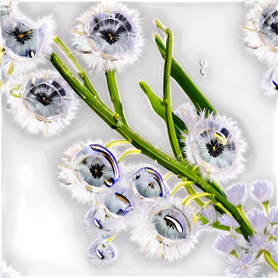 Dandelion Dew Drops Png Xge89 PNG Image