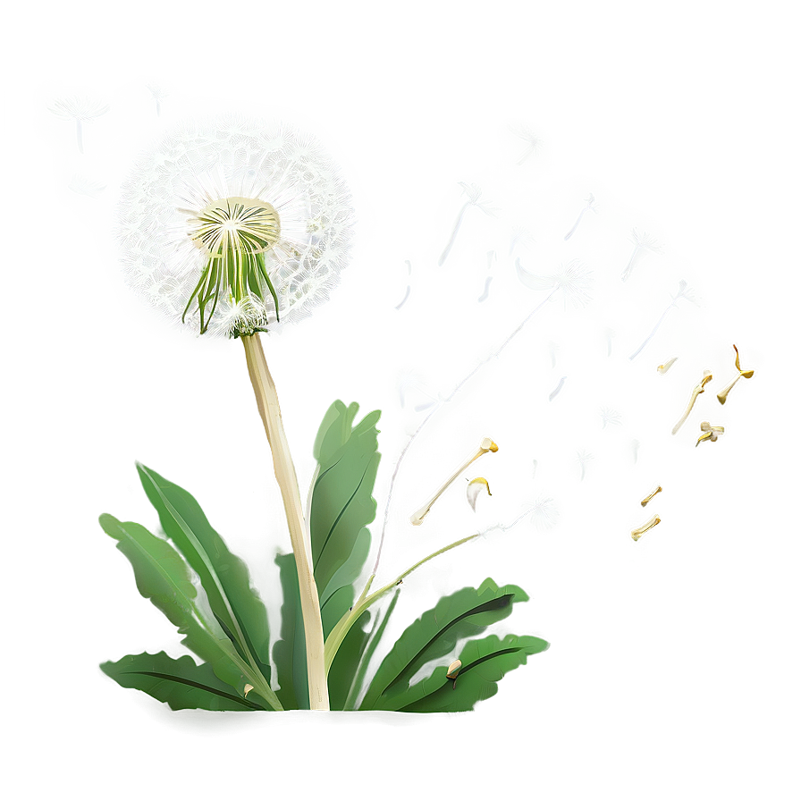 Dandelion Symbolism Art Png 05242024 PNG Image