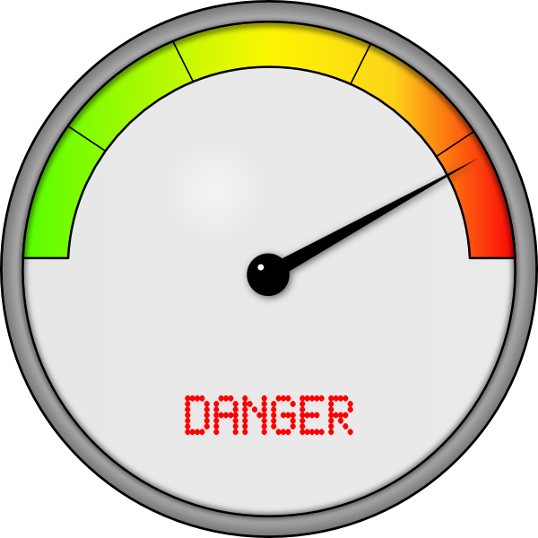 Danger Alert Meter PNG Image