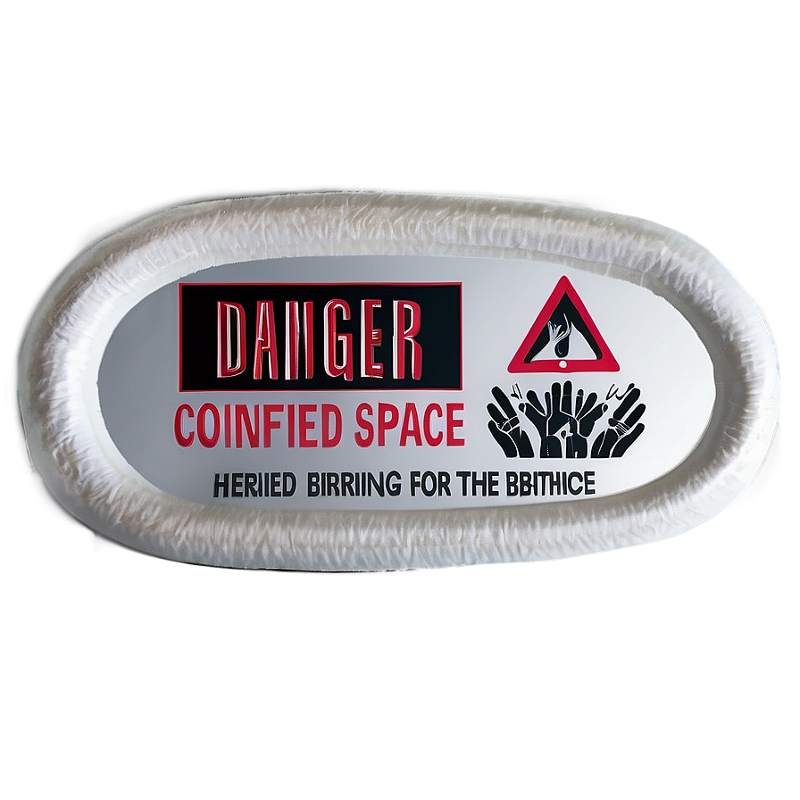 Danger Confined Space Png 06112024 PNG Image