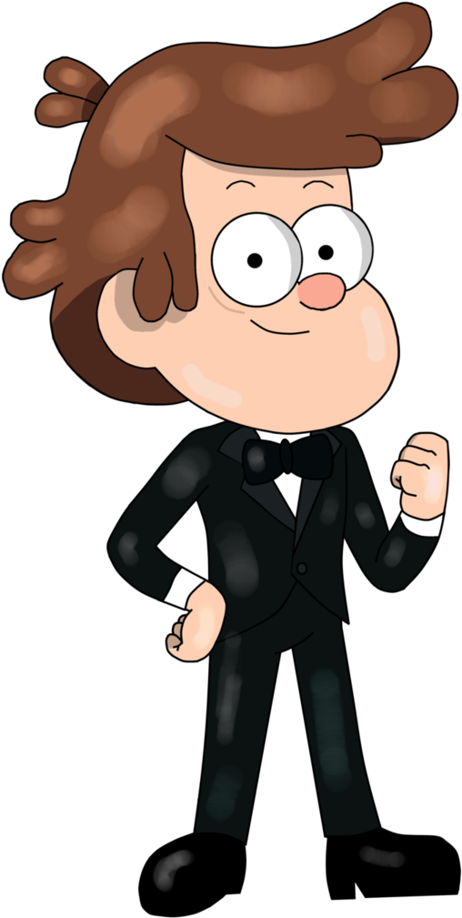 Dapper_ Animated_ Character_ Tuxedo PNG Image