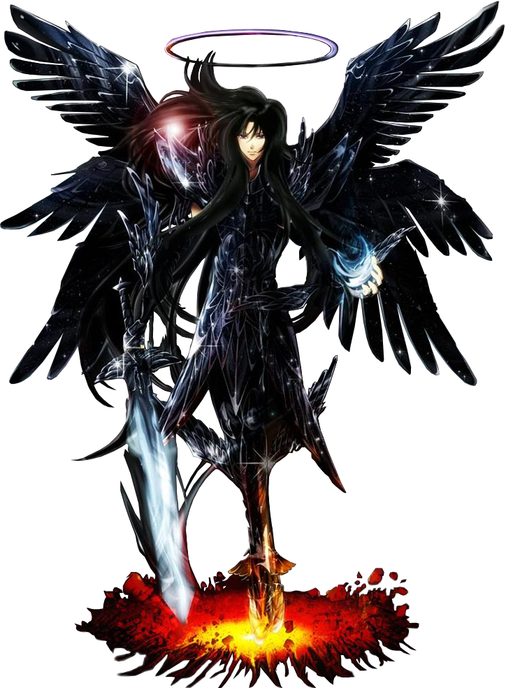 Dark Angel Warrior Artwork PNG Image